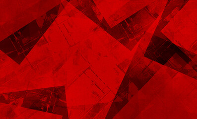 
Abstract red poster background featuring retro wall decoration and geometric shapes. This vintage art piece is ideal for interior decor, showcasing a gradient of colors with decorative shapes suitabl