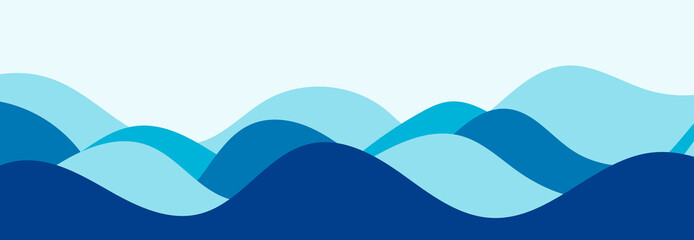 abstract blue wave vector background