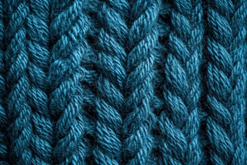 Fototapeta premium Textured Blue Knit Fabric Pattern for Fashion and Home Decor