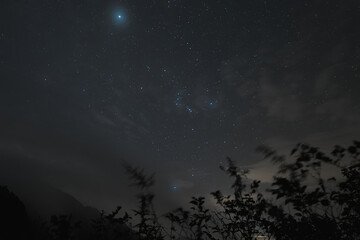 瓶ヶ森UFOラインの星空