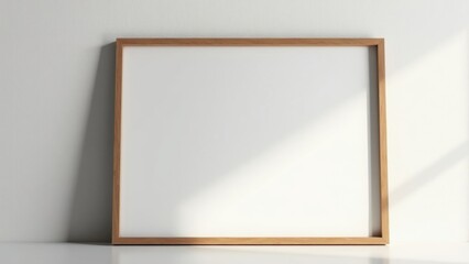 Elegant Framed Certificate Against a Neutral Wall with Soft Shadows