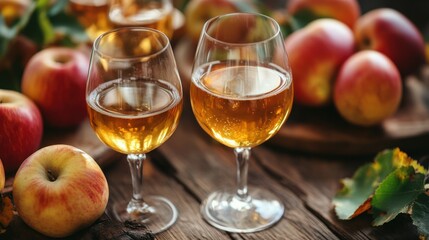 Naklejka premium Hosting a cider tasting party.