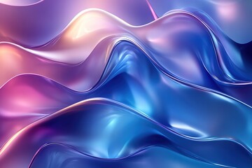 Abstract wavy background with pink, blue and purple colors.