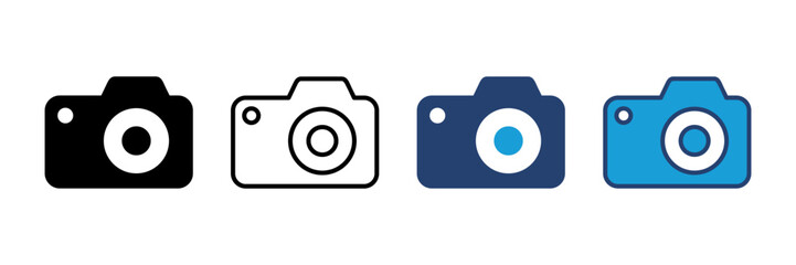 Camera icon vector. photo camera icon. camera photography icon.