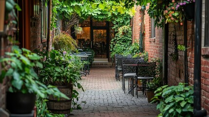 Cozy Passage to Inviting Outdoor Café