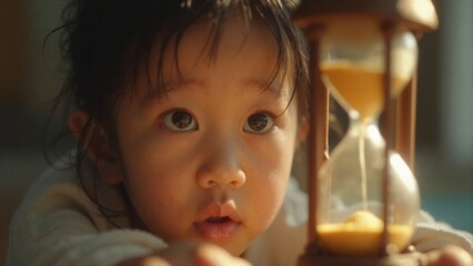 Sands of Wonder: Young Eyes on an Ageless Hourglass