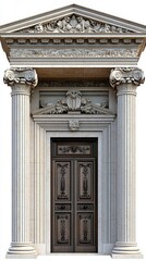 Obraz premium Decorative Building Entrance with Classic Architecture