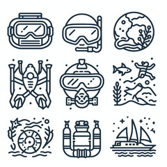 Fast food icon set vector illustration collection with cartoon style symbols