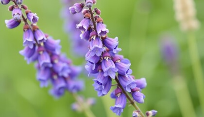 Obraz premium Vibrant purple flowers in bloom