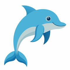 Obraz premium dolphin isolated on white background