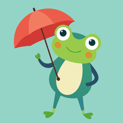 Obraz premium cartoon frog