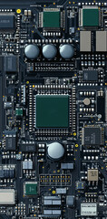Close-Up of Electronic Circuit Board

