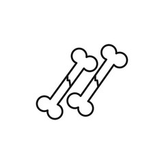 Bone icon vector set collection for web