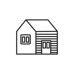 Cabin icon vector set collection for web
