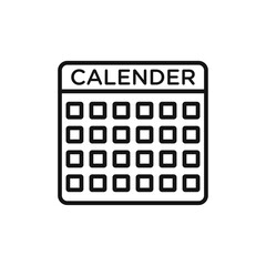 Calendar icon vector set collection for web