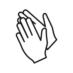 Obraz premium Clap icon vector set collection for web