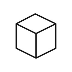 Cube icon vector set collection for web