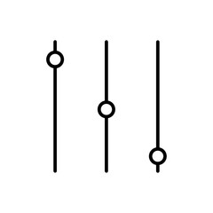 Equalizer icon vector set collection for web