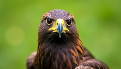  Determination in the eyes of a fierce falcon