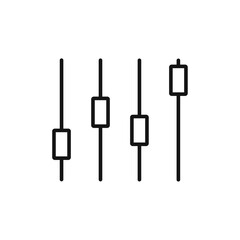 Obraz premium Filter Control icon vector set collection for web