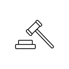 Gavel icon vector set collection for web