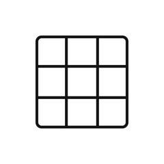 Grid icon 2 vector set collection for web