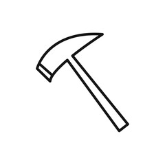 Hammer icon vector set collection for web