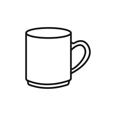 Mug icon vector set collection for web