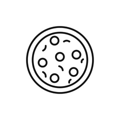 Pizza icon vector set collection for web