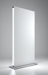 Professional standing banner display mockup for advertising and promotional design presentations