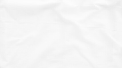 Obraz premium Organic Fabric cotton backdrop White linen canvas crumpled natural cotton fabric Natural handmade linen top view background organic Eco textiles White Fabric linen texture