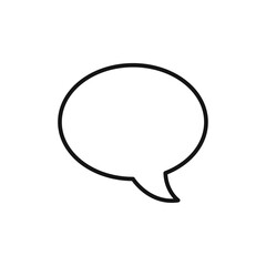 Speech bubble icon vector set collection for web