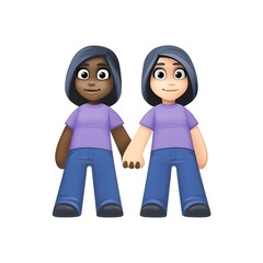 Fototapeta premium Couple Holding Hands (Women) 