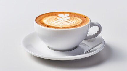 Naklejka premium a coffee cup with a small saucer underneath,