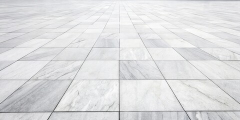 White paving slabs with marble inclusions in a minimalist style