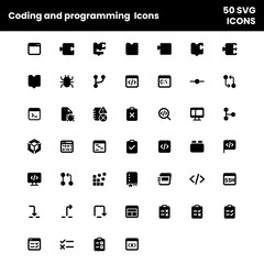 Coding and programming Icons