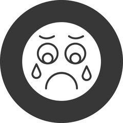 Obraz premium Sad Vector Icon Design