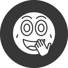 Obraz premium Giggle Vector Icon Design