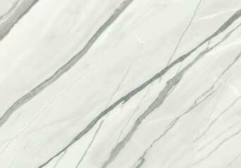 Obraz premium White marble slab with grey veins forming a natural, elegant design, ideal for luxurious interiors