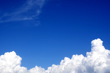 夏の青空と雲