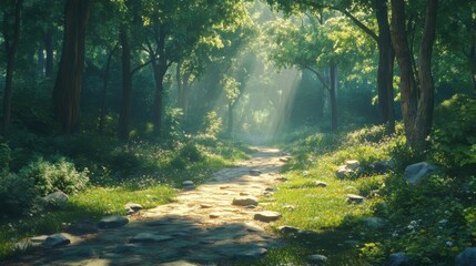 Fototapeta premium Shady path