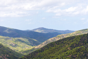 Scenic view of landscape against sky in Tizi Ouzou, Algeria.