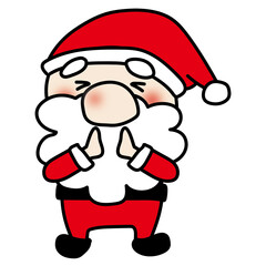 手を叩くお鼻の大きなサンタクロース1
