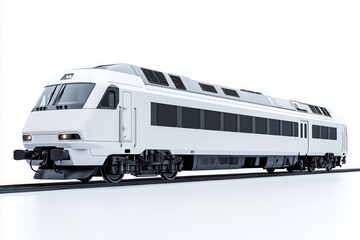 Fototapeta premium white train isolated on white background
