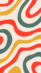 Playful Abstract Christmas background. Minimal 1920x1080 ratio backdrop with wavy liquid texture. Holiday social media post template phone wallpaper. Vector illustration