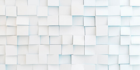 Obraz premium Abstract white cubes background for modern design and interior decor