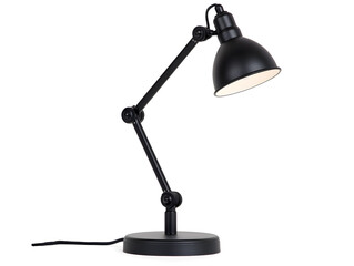 Modern table lamp isolated cutout object on white background