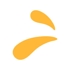 Png yellow water droplets sticker, transparent background