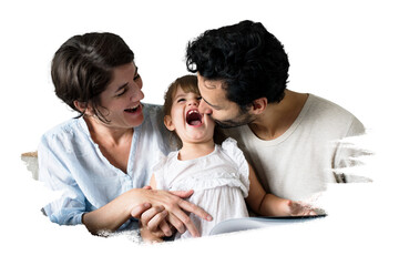 PNG Family time, collage element, transparent background