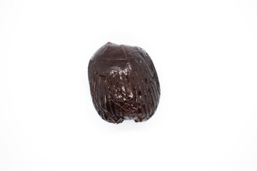 Honey date fruit isolated on white background.